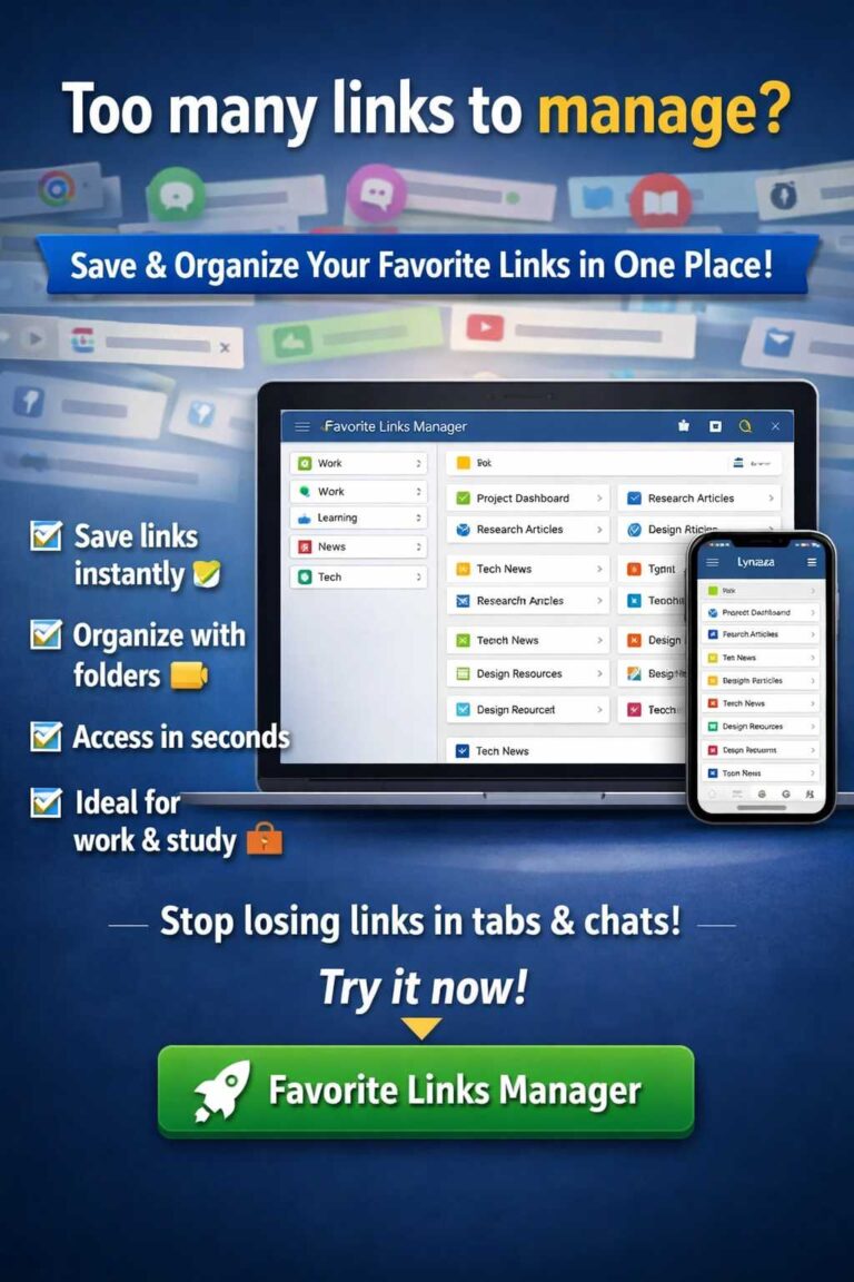 favorite links manager