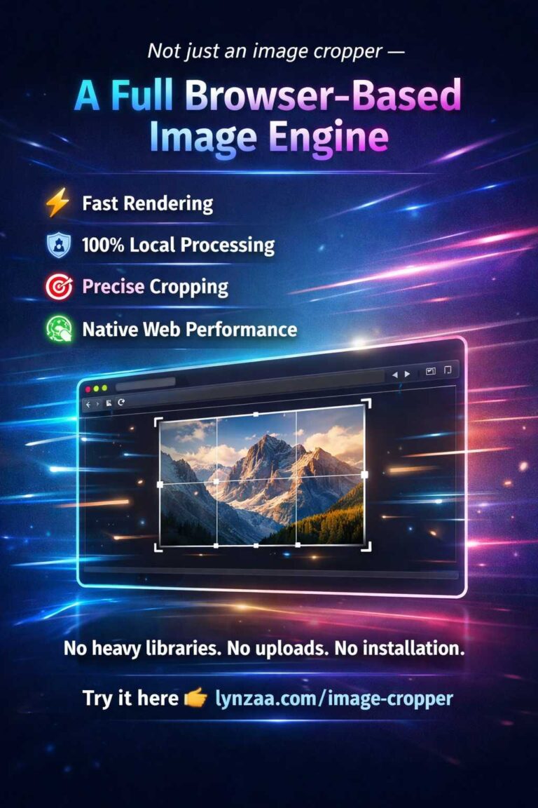 # Not Just an Image Cropper — A Full Browser-Based Image Engine